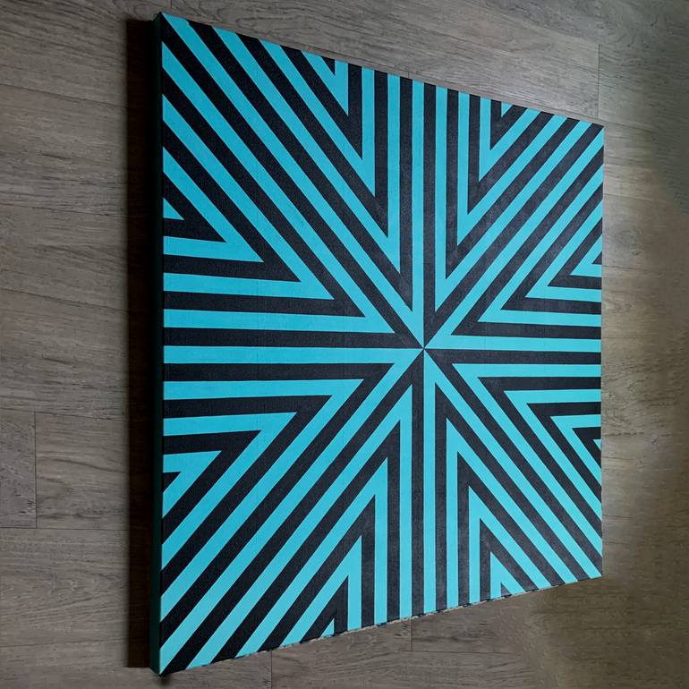 Original Abstract Geometric Painting by Charlotte Schembri