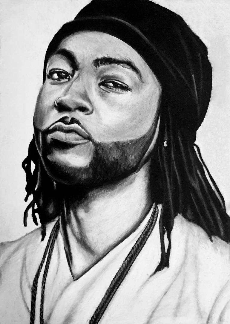 PARTYNEXTDOOR Drawing by Charlotte Schembri | Saatchi Art