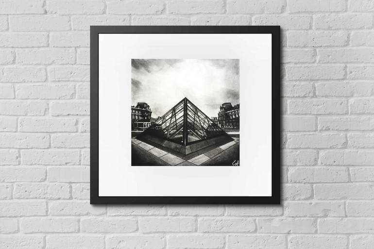 Original Fine Art Architecture Drawing by Charlotte Schembri