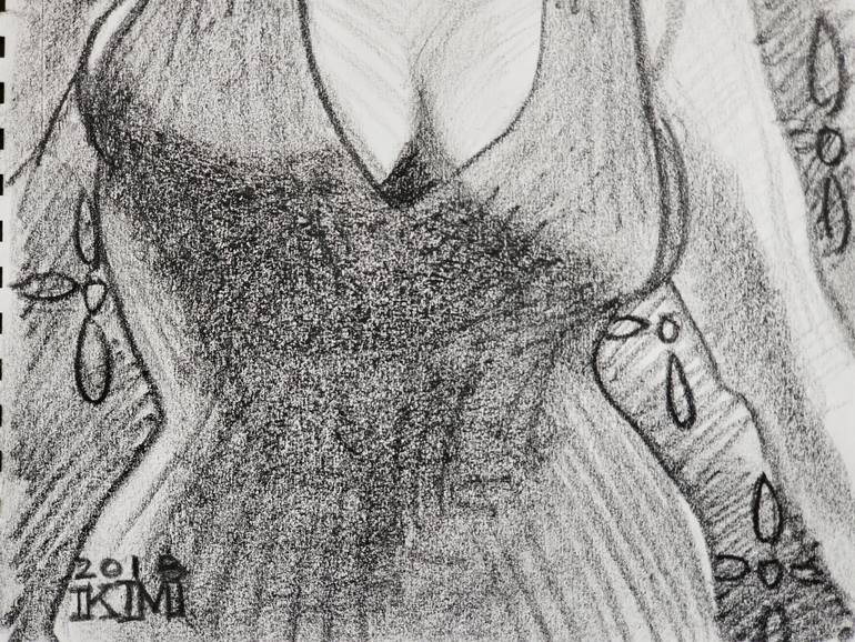 Original Figurative Women Drawing by Kenney Mencher