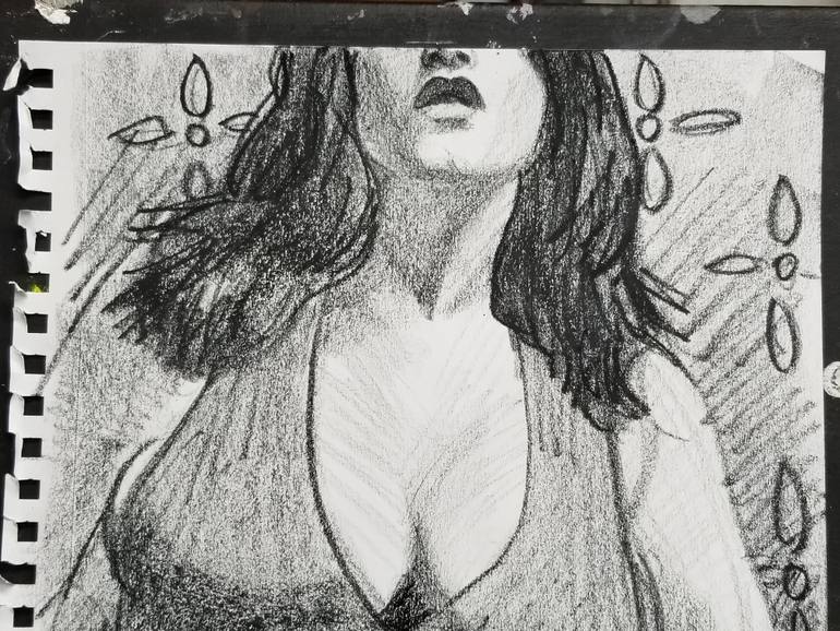 Original Figurative Women Drawing by Kenney Mencher