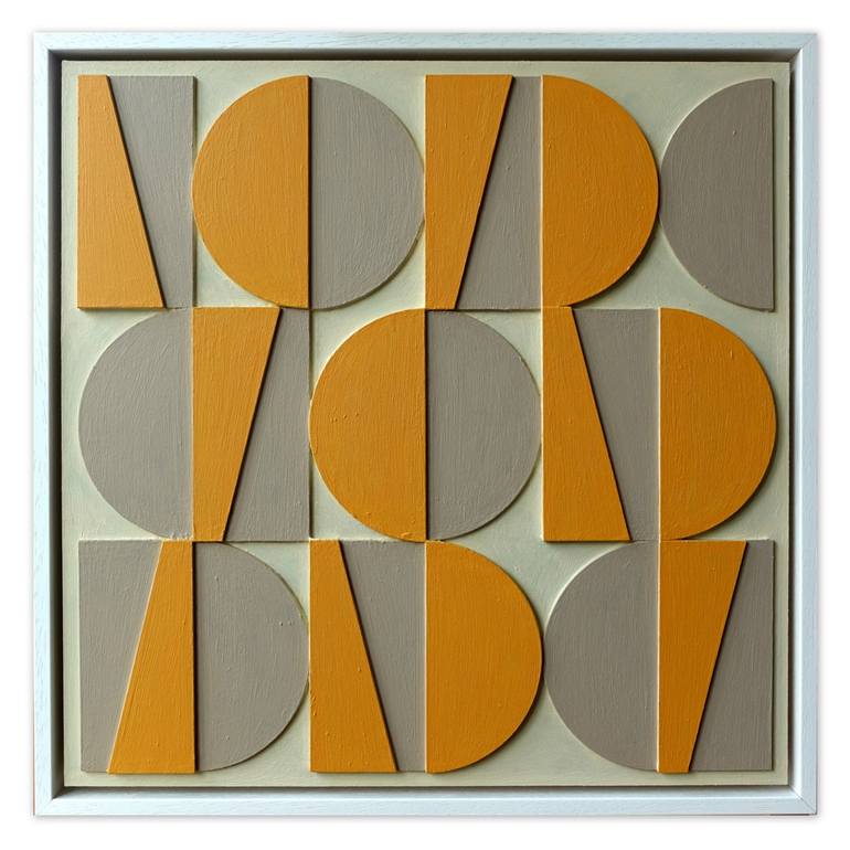 Original Abstract Geometric Painting by Guy Cardon