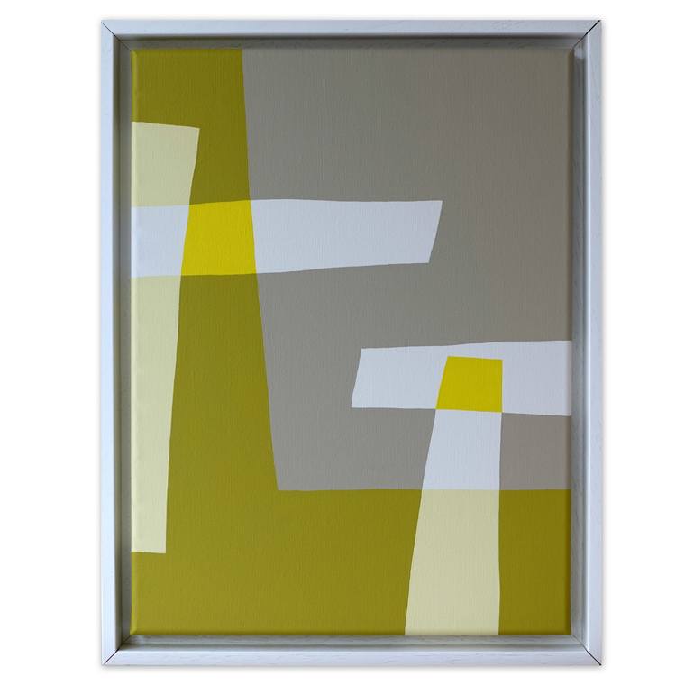 Original Art Deco Abstract Painting by Guy Cardon