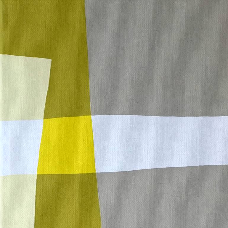 Original Art Deco Abstract Painting by Guy Cardon