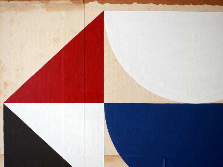 Original Art Deco Abstract Painting by Guy Cardon