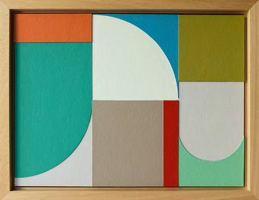 Original Abstract Geometric Paintings by Guy Cardon