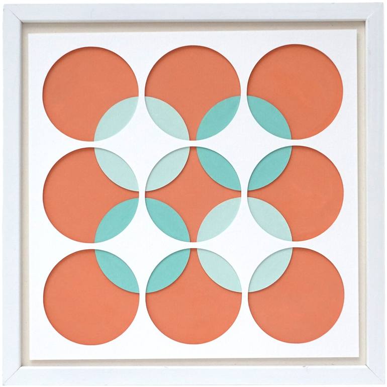 Original Abstract Geometric Paintings by Guy Cardon