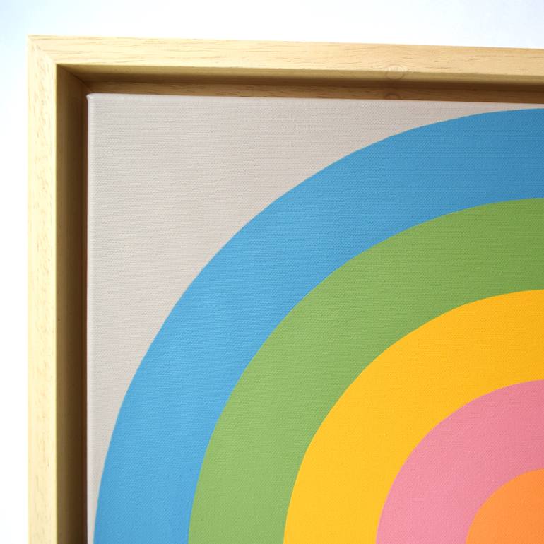 Original Abstract Geometric Painting by Guy Cardon