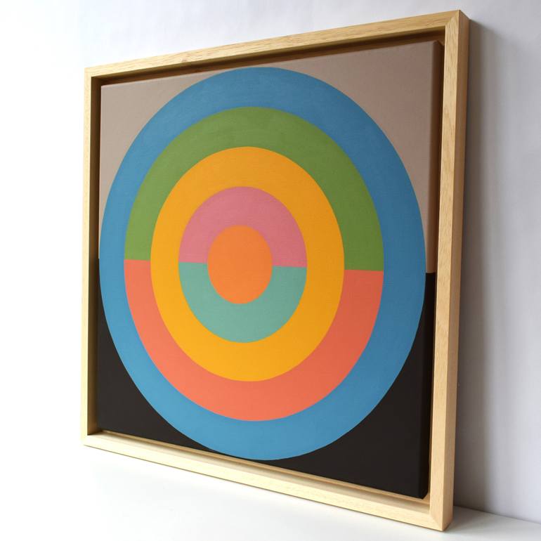 Original Abstract Geometric Painting by Guy Cardon