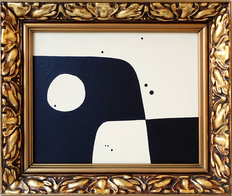 Original Black & White Abstract Paintings by Guy Cardon