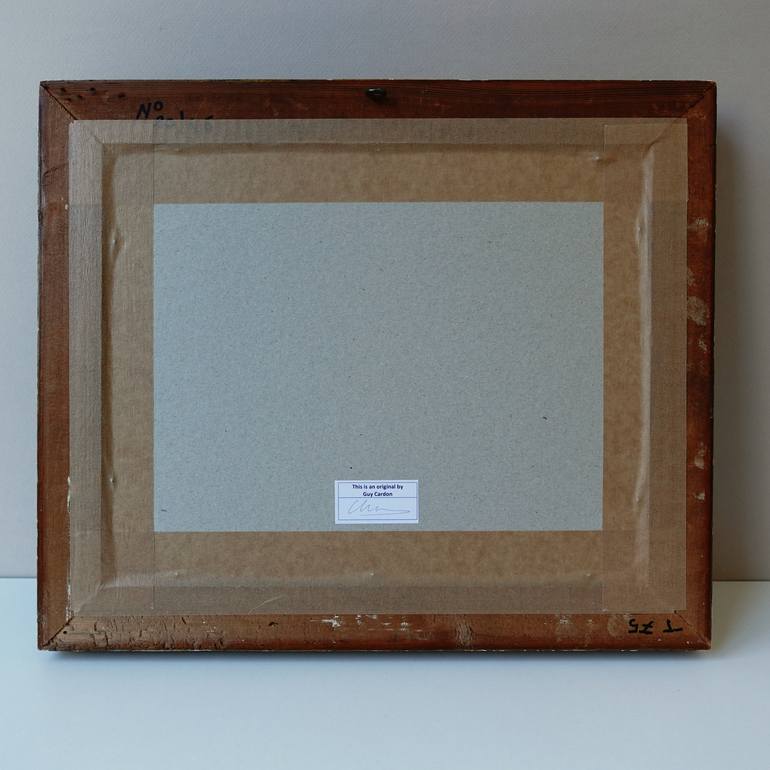 Original Black & White Abstract Painting by Guy Cardon