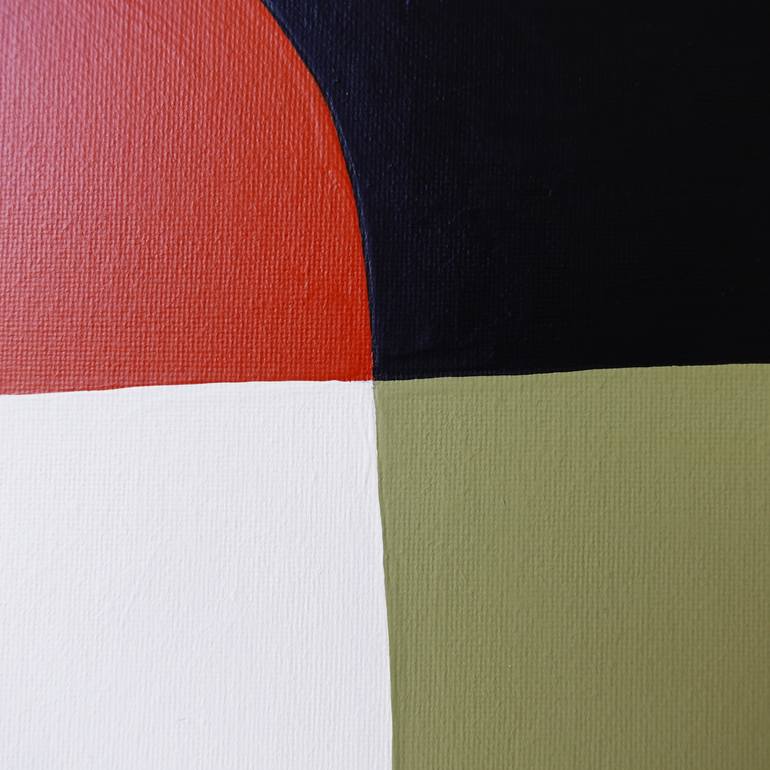 Original Black & White Abstract Painting by Guy Cardon