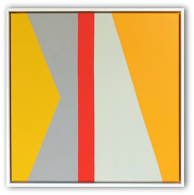 Original Abstract Geometric Painting by Guy Cardon