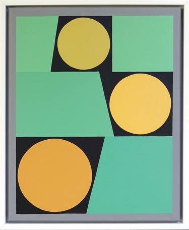 Original Art Deco Abstract Paintings by Guy Cardon