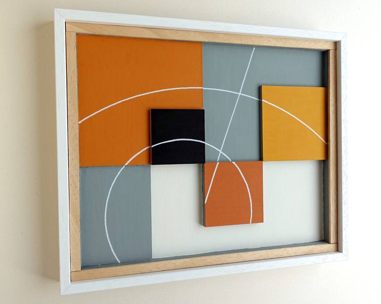 Original 3d Sculpture Abstract Painting by Guy Cardon