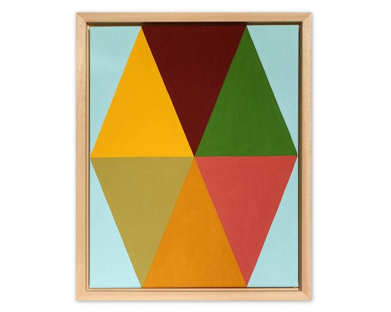 Original Geometric Painting by Guy Cardon
