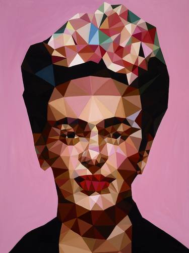 Saatchi Art Artist Angie Jones; Paintings, “Ms. Kahlo | stixandjones.com for prints” #art