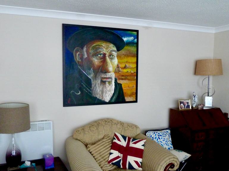 Original Portraiture People Painting by David Taylor-Curran