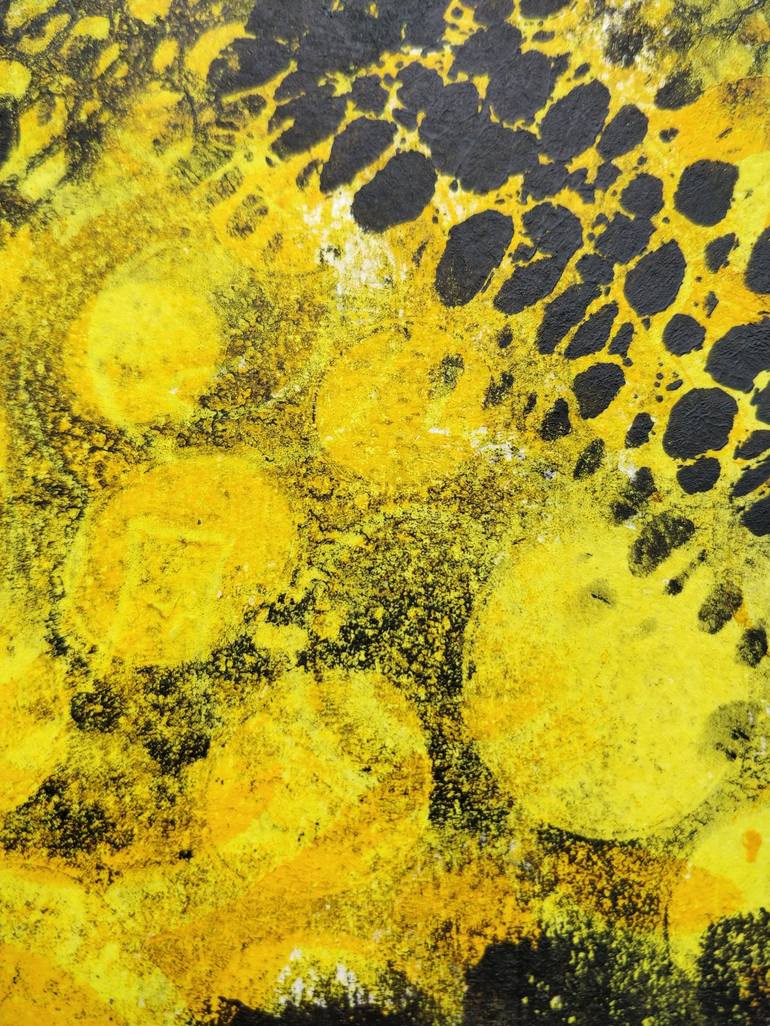 Original Abstract Floral Printmaking by Nato Tephnadze-Hoernchen