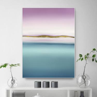 Print of Minimalism Seascape Paintings by Larysa Uvarova