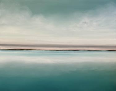 Print of Minimalism Seascape Paintings by Larysa Uvarova