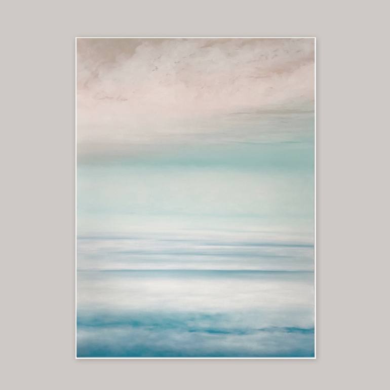 Original Abstract Seascape Painting by Larysa Uvarova