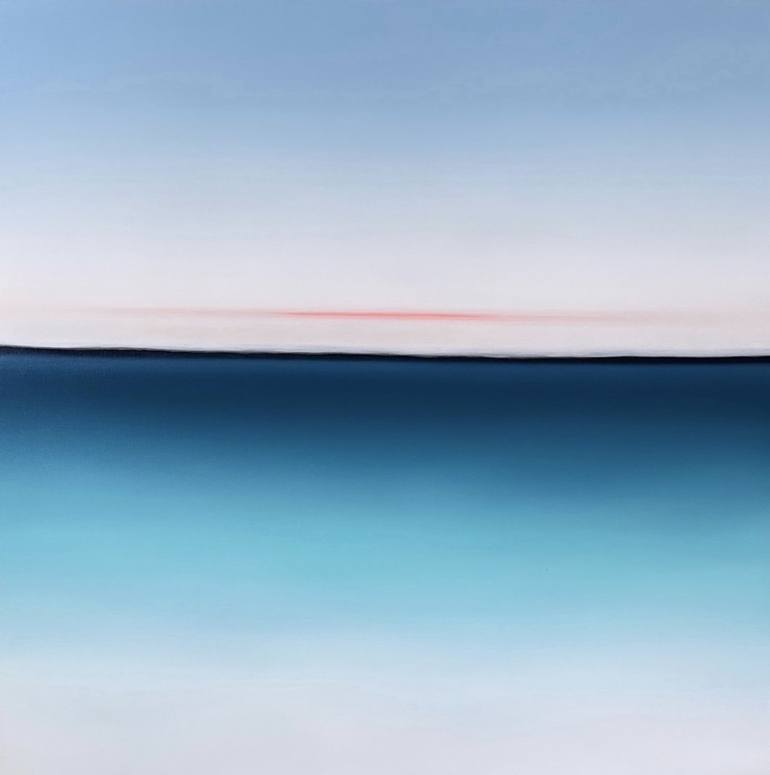 Print of Minimalism Seascape Paintings by Larysa Uvarova
