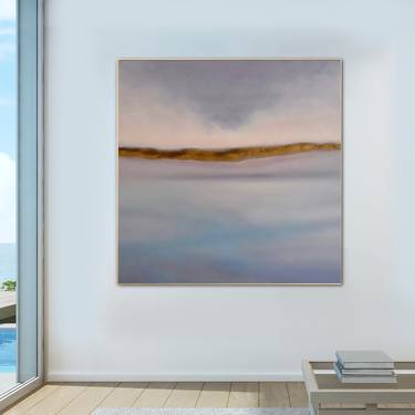 Print of Minimalism Seascape Paintings by Larysa Uvarova