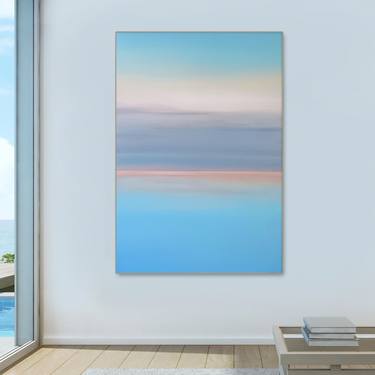 Print of Minimalism Seascape Paintings by Larysa Uvarova