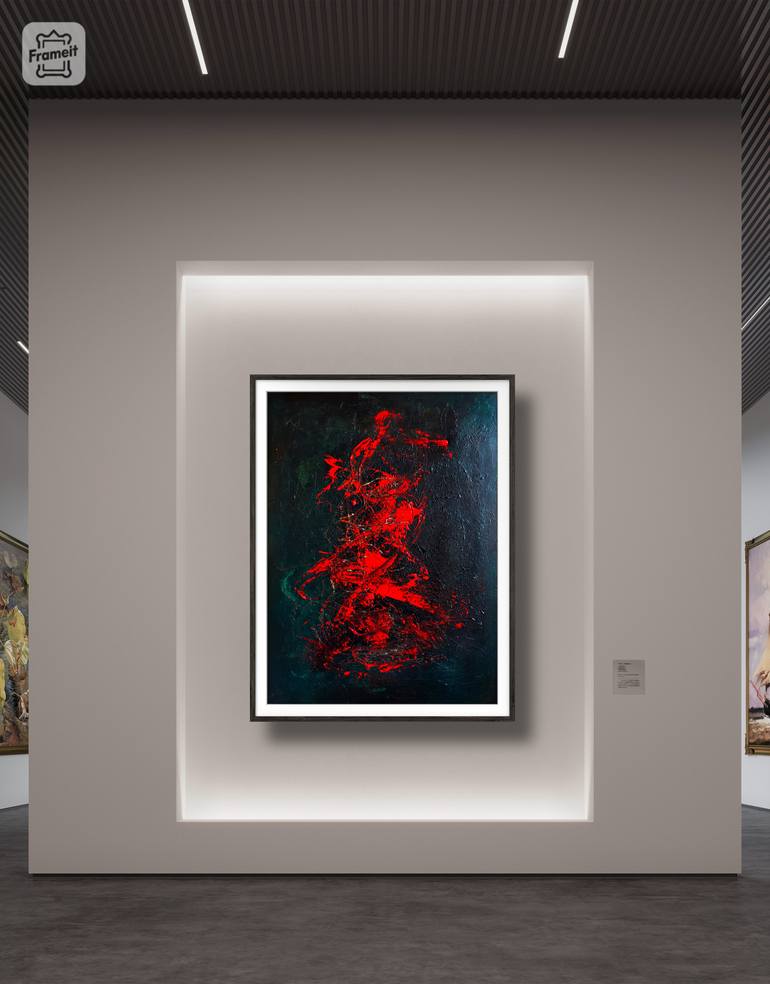 Original Abstract Expressionism Abstract Painting by Arko Hovhannisyan