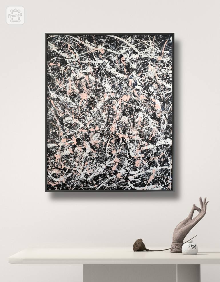 Original Abstract Expressionism Abstract Painting by Arko Hovhannisyan