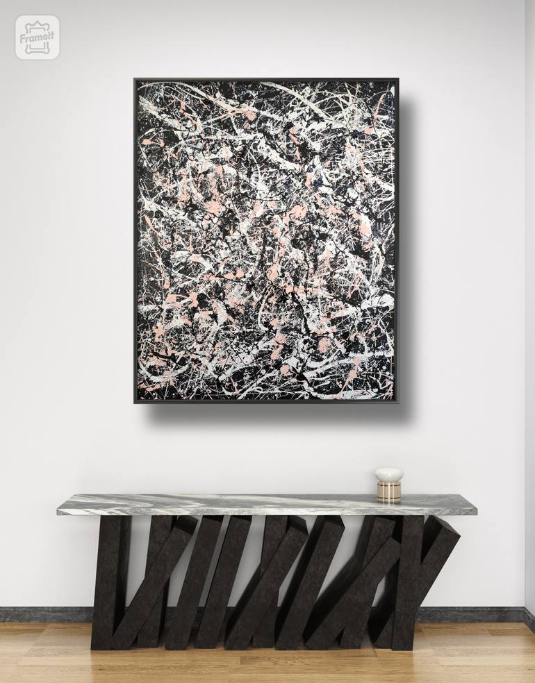 Original Abstract Expressionism Abstract Painting by Arko Hovhannisyan