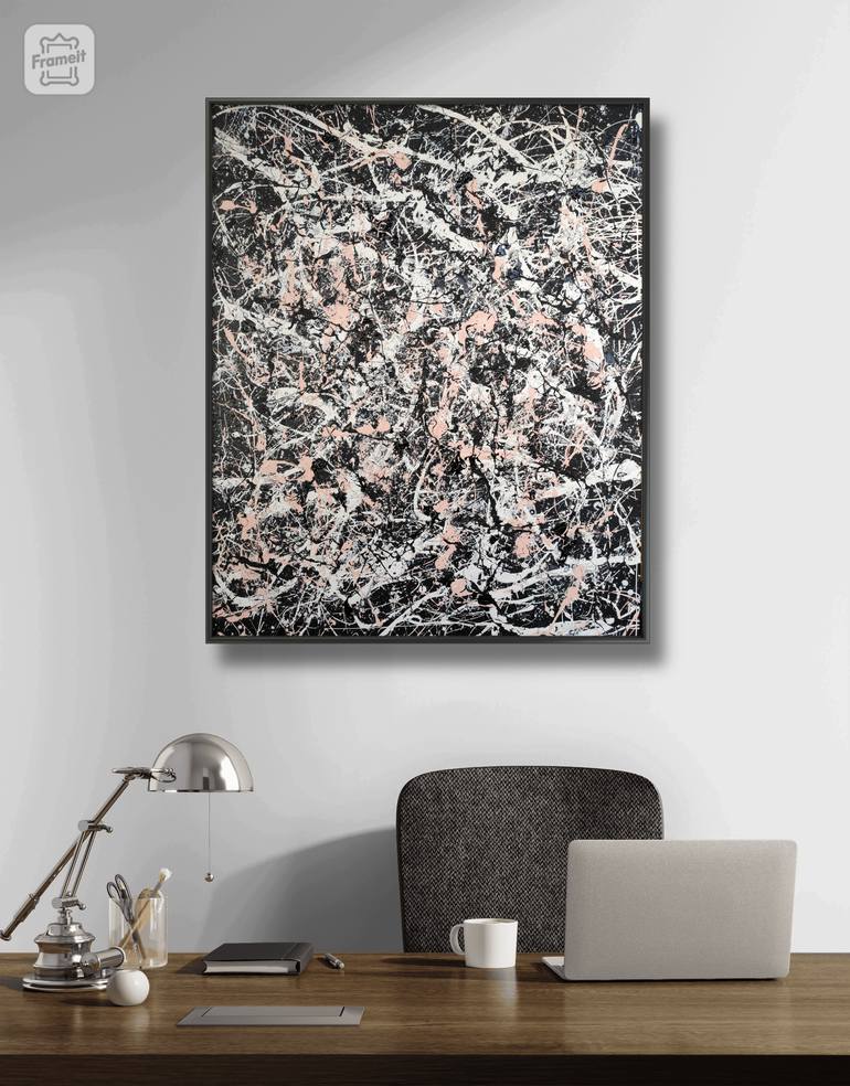 Original Abstract Expressionism Abstract Painting by Arko Hovhannisyan