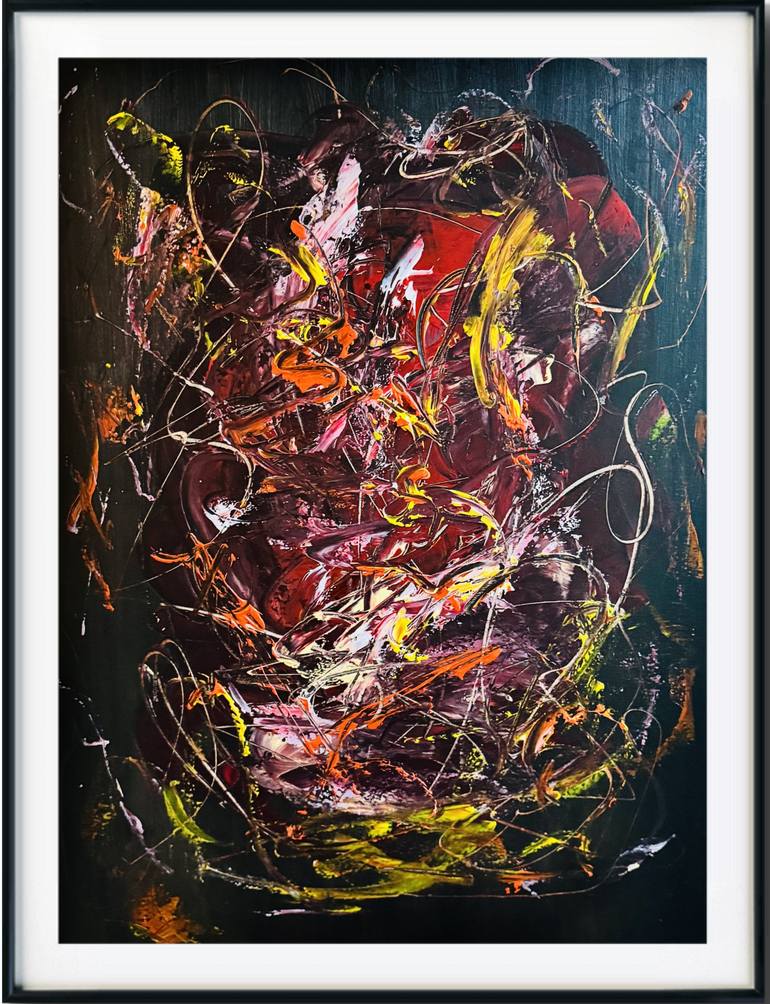 Original Abstract Expressionism Abstract Painting by Arko Hovhannisyan
