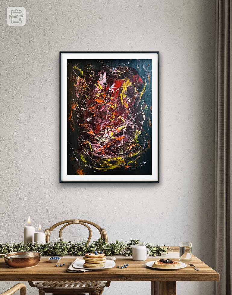 Original Abstract Expressionism Abstract Painting by Arko Hovhannisyan