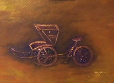 Print of Bicycle Paintings by Nga Nguyen