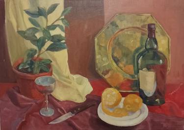 Original Figurative Still Life Paintings by Fede Angueira