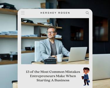 Hershey Rosen | Common Mistakes Made by Entrepreneurs thumb