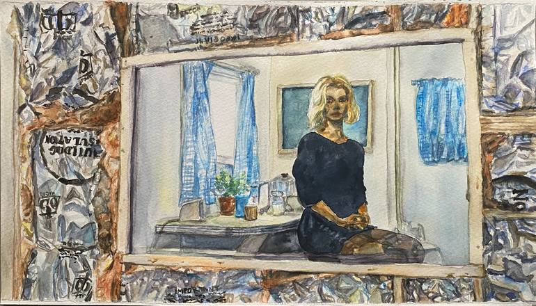 Original Illustration Cinema Painting by Danijela Pavlovic