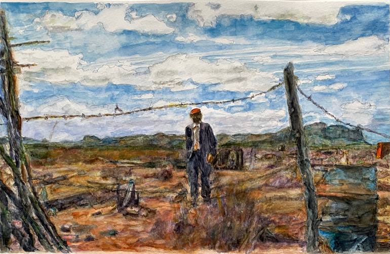 Original Illustration Cinema Painting by Danijela Pavlovic