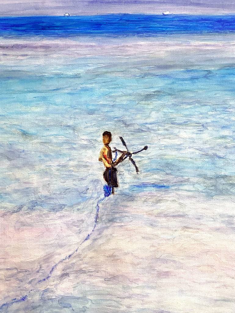 Original Seascape Painting by DANIJELA Pavlovic