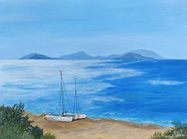 Print of Documentary Seascape Paintings by Nata Kharit
