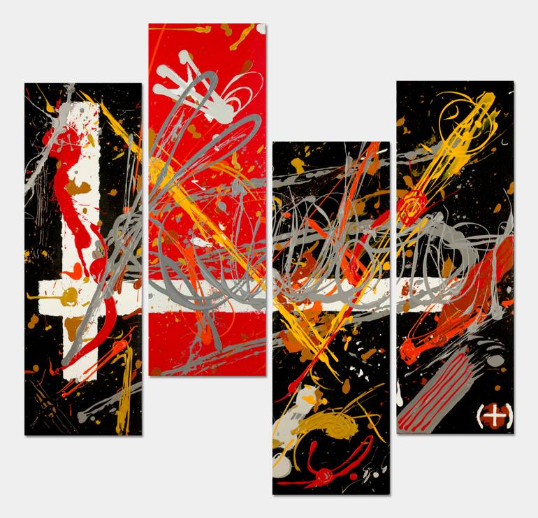 Original Abstract Expressionism Abstract Painting by Sebastian Kauderer