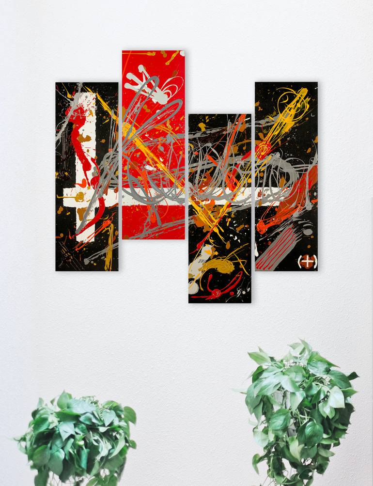Original Abstract Expressionism Abstract Painting by Sebastian Kauderer