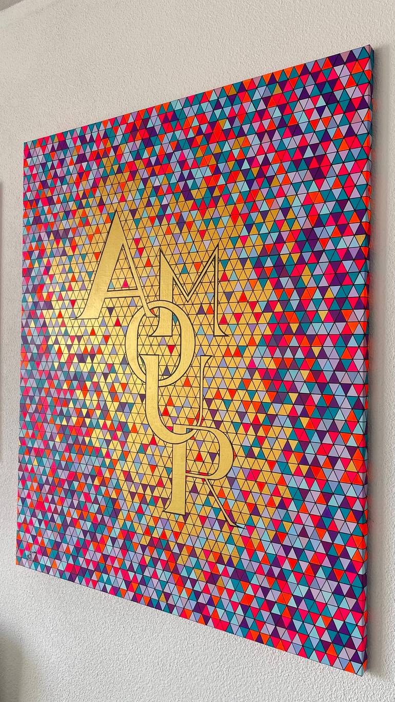 Original Contemporary Geometric Painting by Patrick Marin