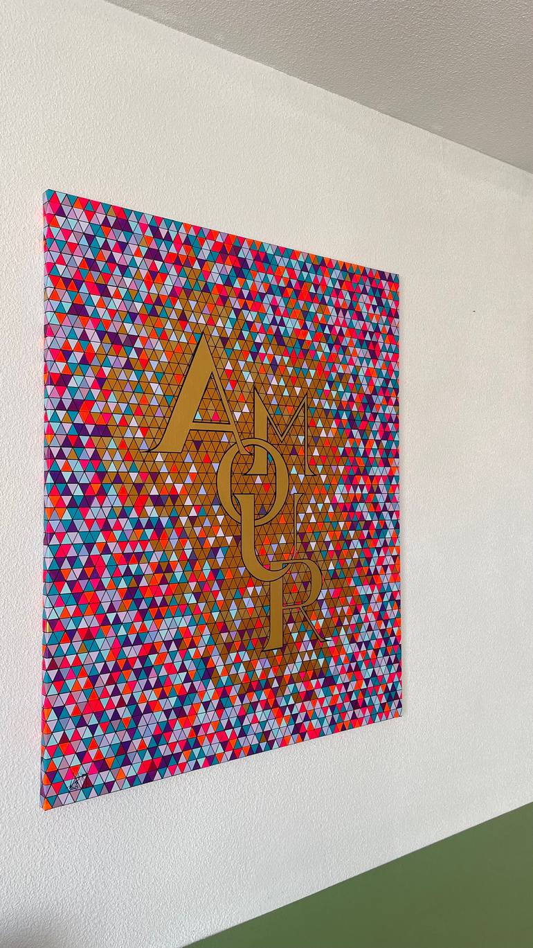 Original Contemporary Geometric Painting by Patrick Marin