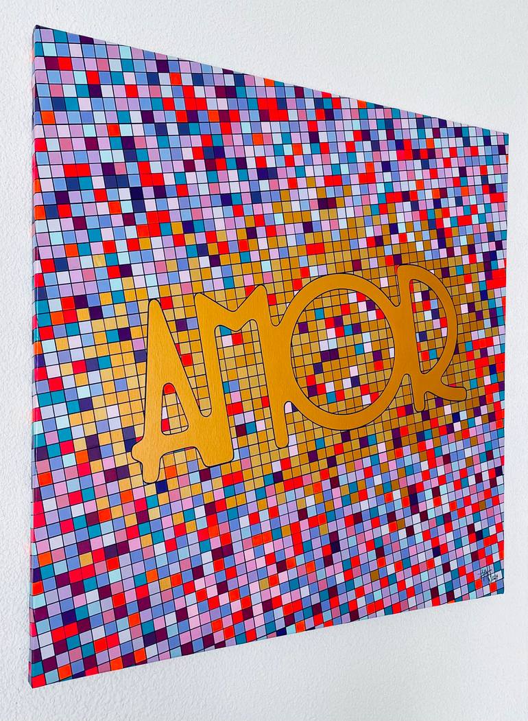 Original Contemporary Geometric Painting by Patrick Marin