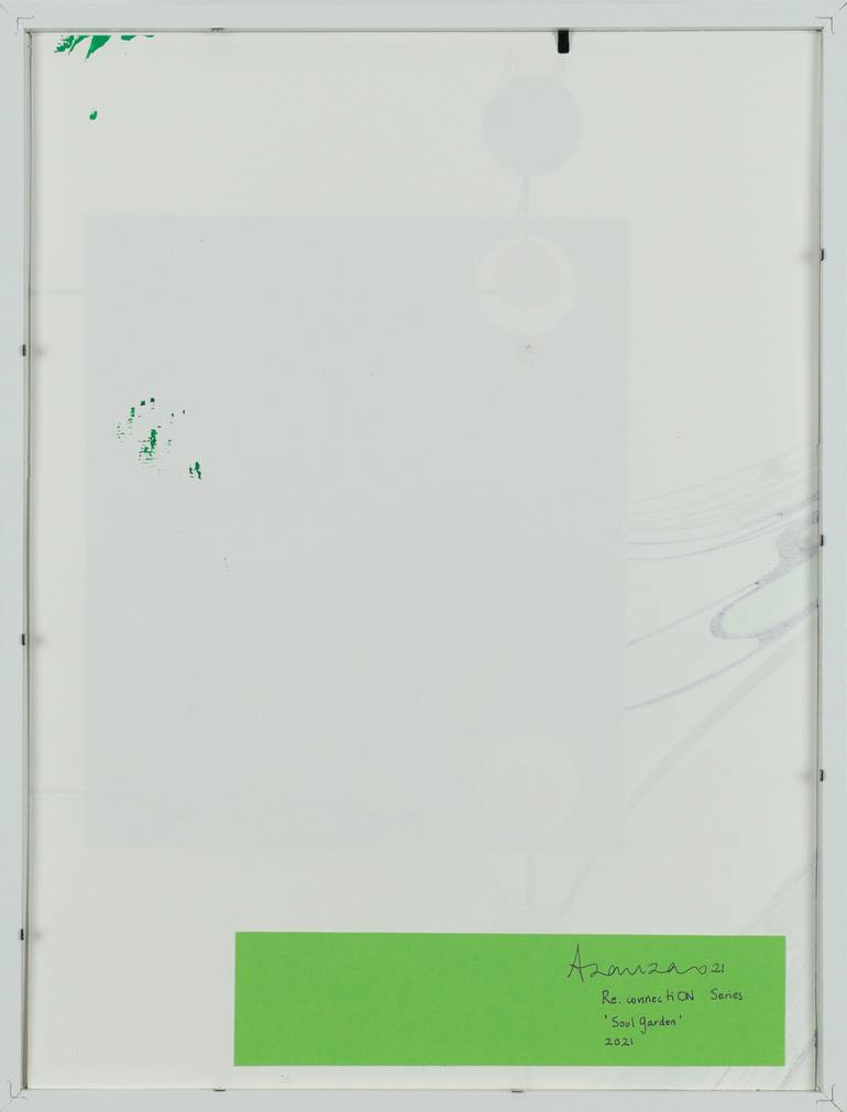 Original Abstract Nature Mixed Media by Nerea Azanza