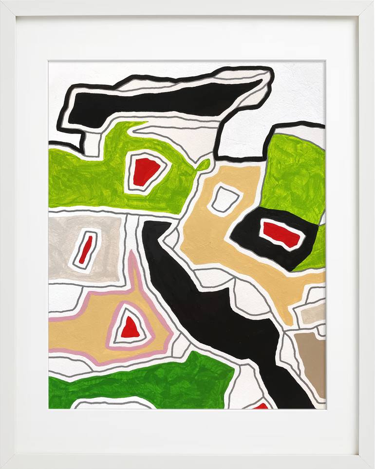 Original Conceptual Abstract Painting by Paolo Prinzi