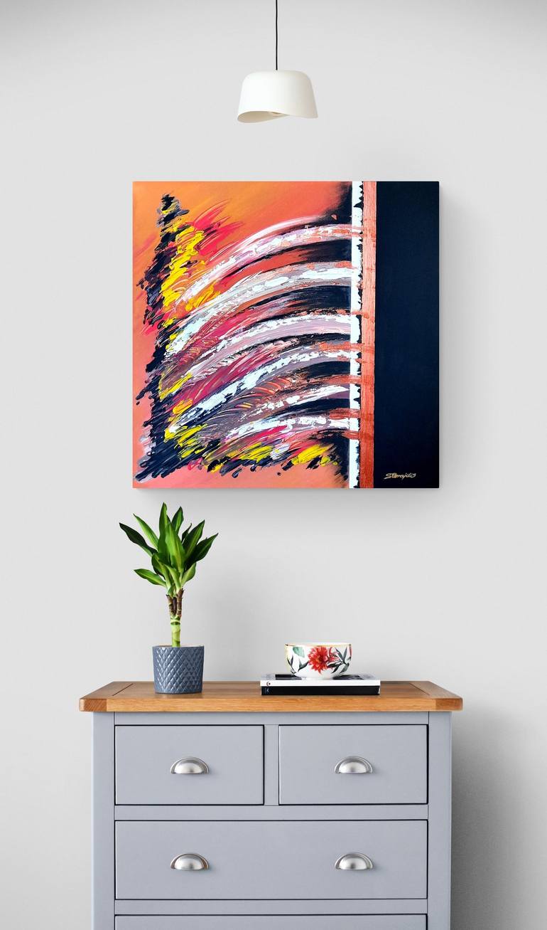 Original Abstract Expressionism Abstract Painting by Sandra Brajdić